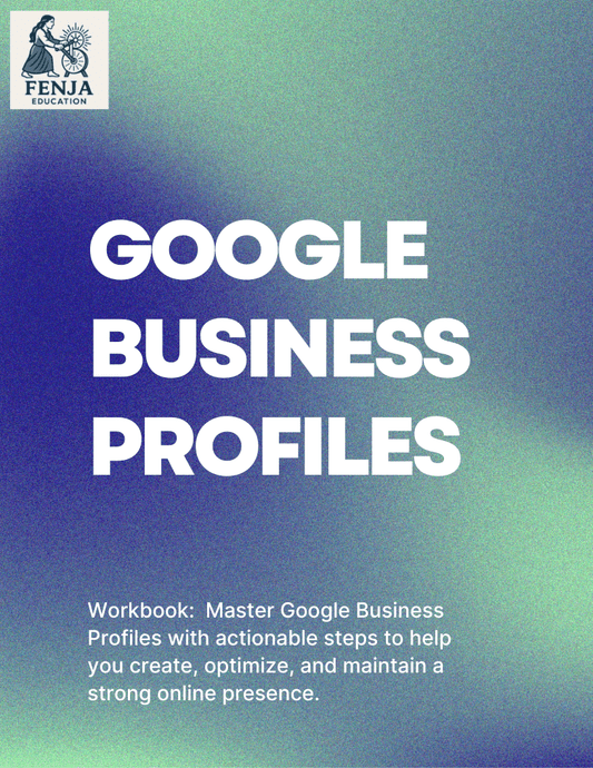 Google Business Profiles Book/Workbook Package - Fenja Education
