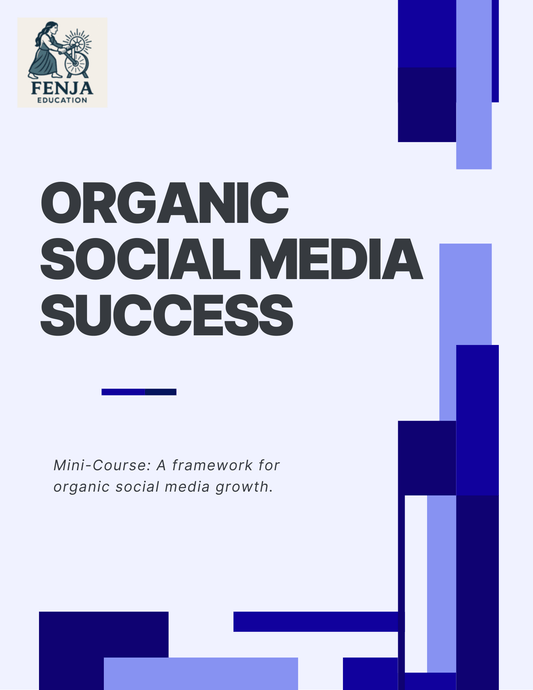 Organic Social Media Growth Book and Mini - Course Bundle - Fenja Education